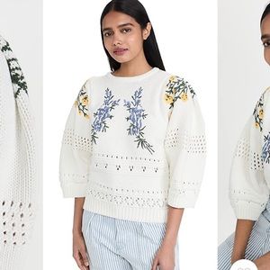 BA&SH embroidered Miro sweater